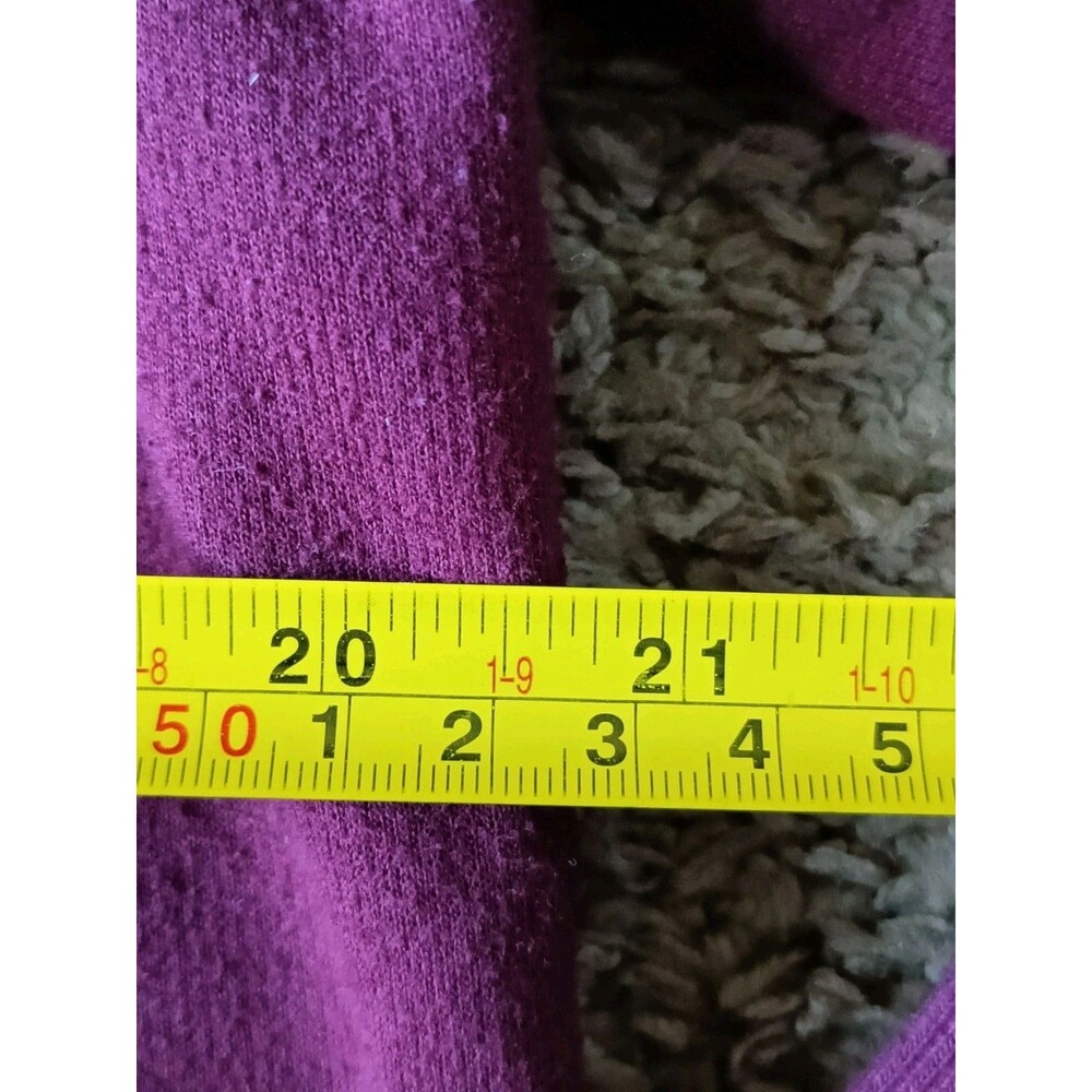 Roxy Hoodie Sweatshirt Women's Size XL Burgundy Full Zip Fleece Jacket - Picture 7 of 8